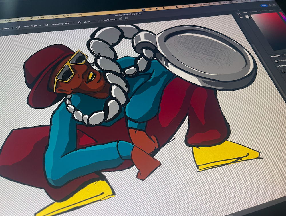 stylized Flav illustration